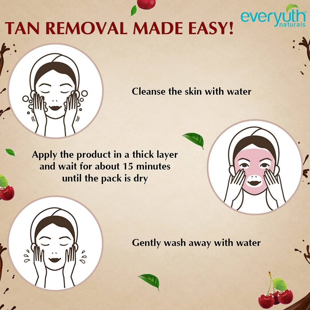 Everyuth Naturals Chocolate And Cherry Tan Removal Face & Body Pack