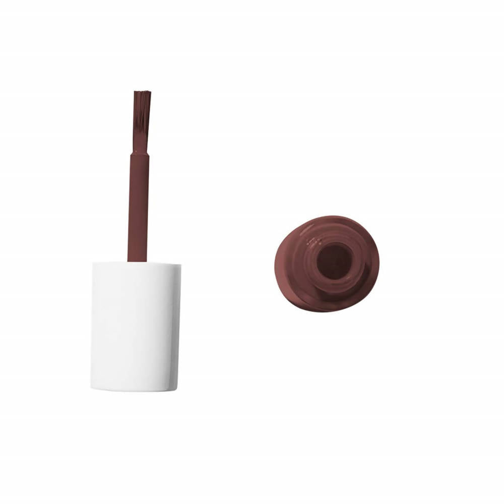Myglamm LIT Nail Enamel - Oh Fudge (Oxblood Shade), 7ml, Glossy Finish & Long Lasting