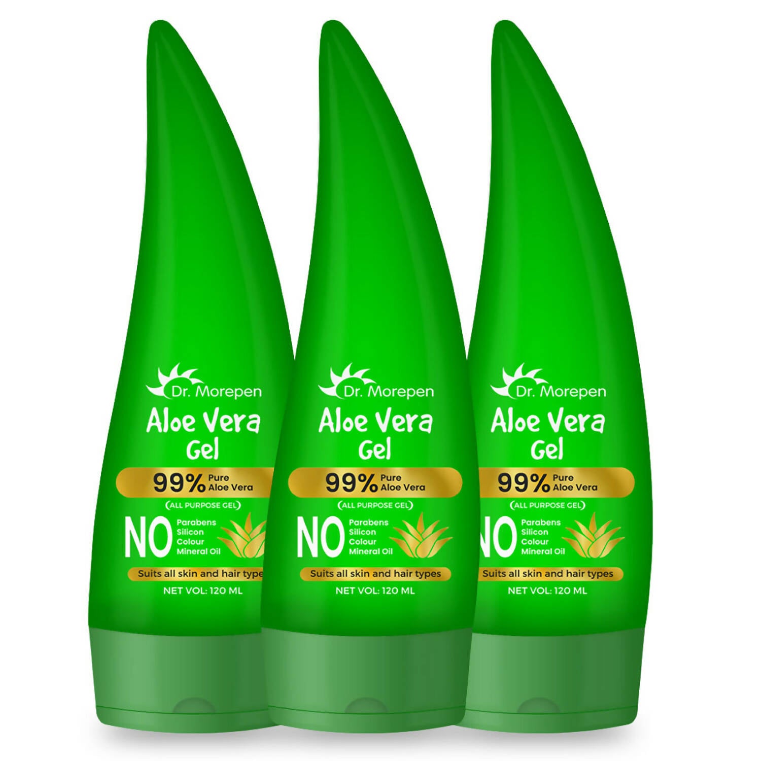 Dr. Morepen 99% Pure Aloe Vera Gel for Glowing Skin & Healthy Hair - Distacart