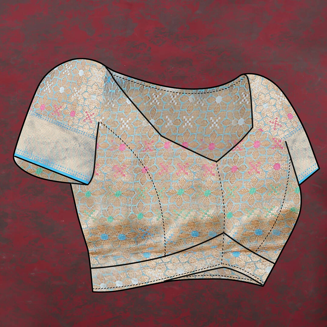 Lorenvalley Fashion Yellow Cotton Woven Design Zari Meenakari Weaving Saree - Distacart