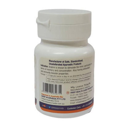 Deep Ayurveda Brahmi 500mg Veg Capsule - Distacart
