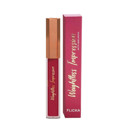 FLiCKA Weightless Impression 11 November - Pink Matte Finish Liquid Lipstick - Distacart