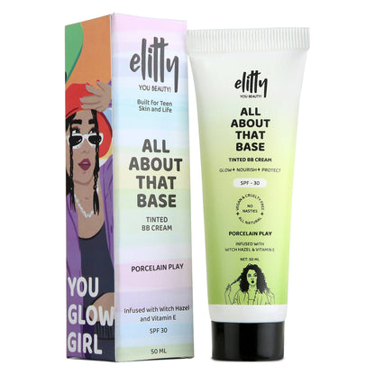 Elitty All About That Base Tinted BB Cream with SPF 30 - Porcelain Play - Distacart
