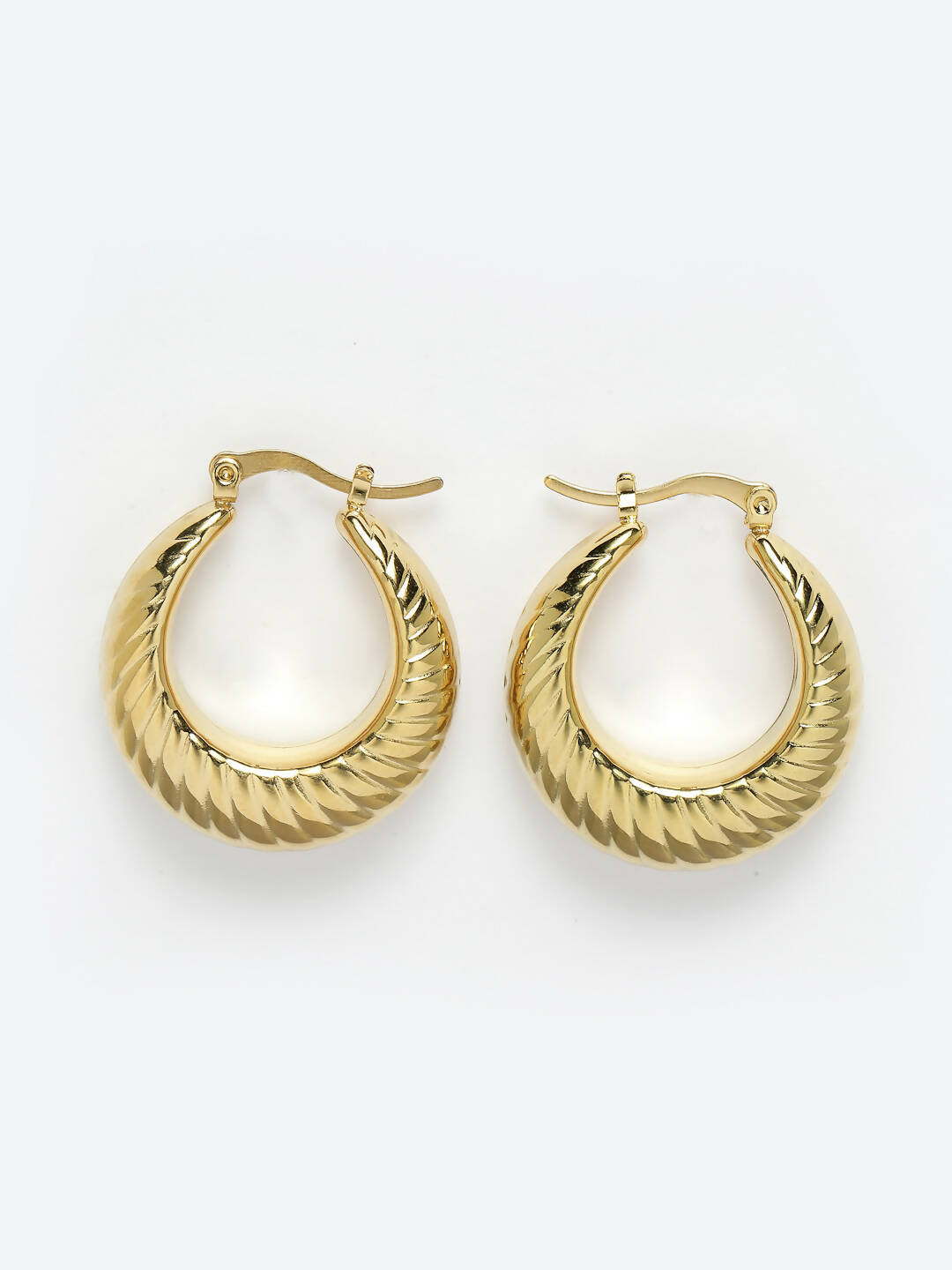 NVR Women Gold Circular Hoop Earrings - Distacart