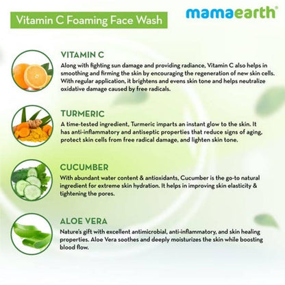 Mamaearth Face Wash ingredients