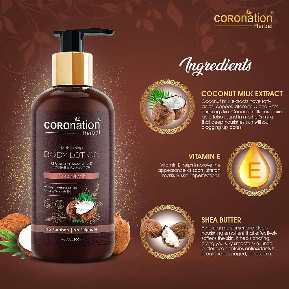 Coronation Herbal Coconut Milk Body Lotion - Distacart
