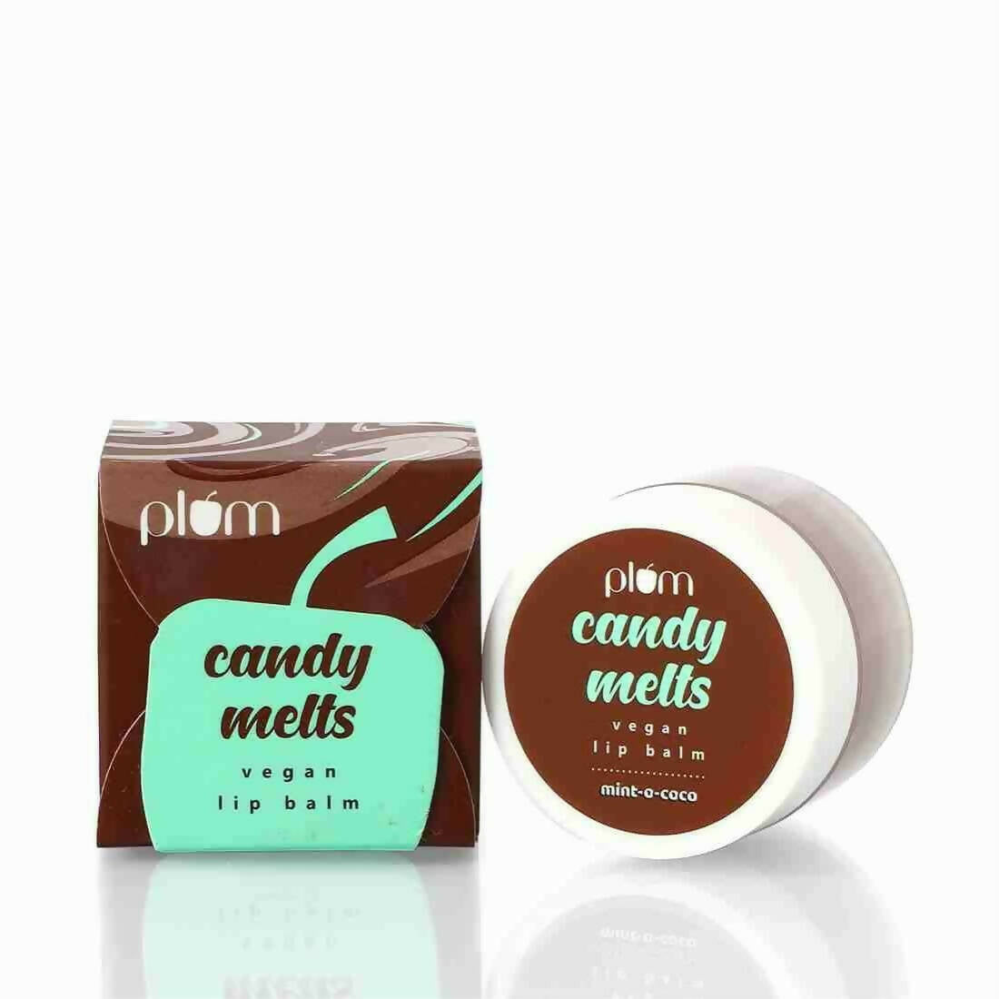 Plum Candy Melts Vegan Lip Balm - Mint-o-Coco - Distacart