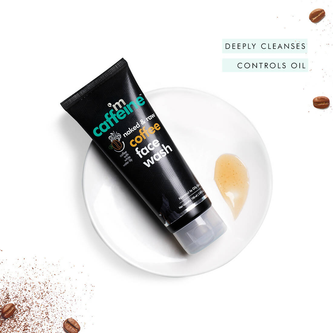 mCaffeine Naked & Raw Coffee Face Wash - Distacart