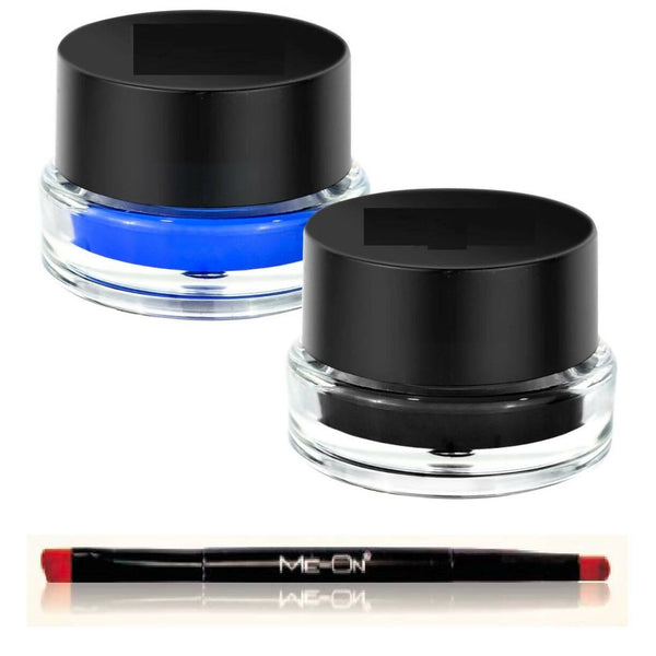 Favon Music Flower Pack Of Black and Blue Gel Eyeliners - Distacart