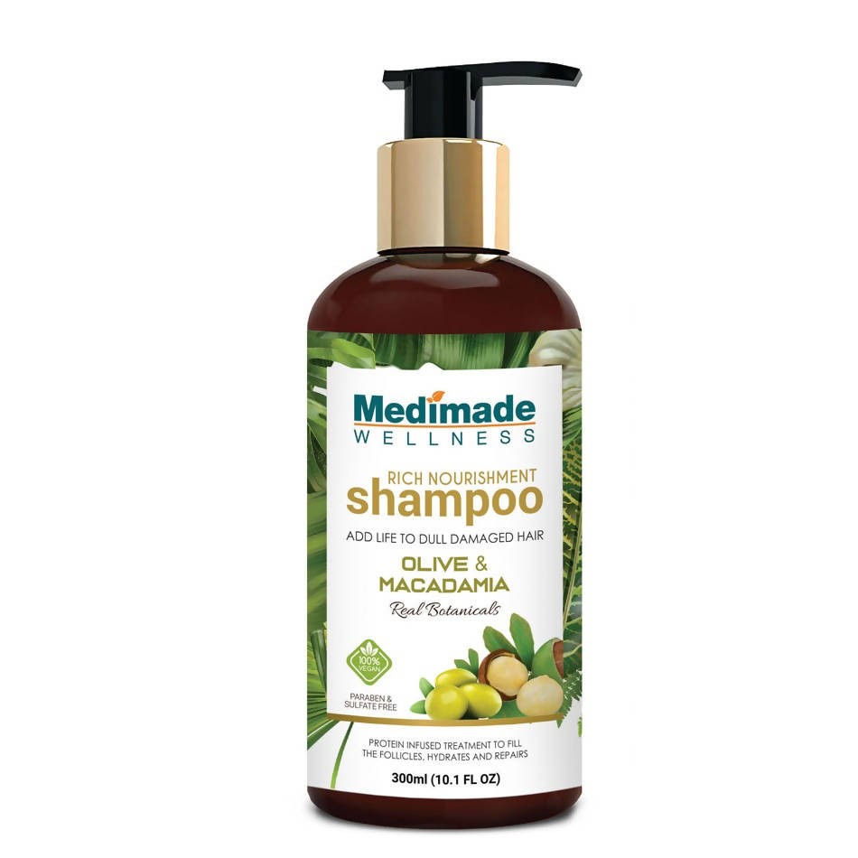 Medimade Wellness Rich Nourishment Shampoo With Olive and Macadamia - Distacart