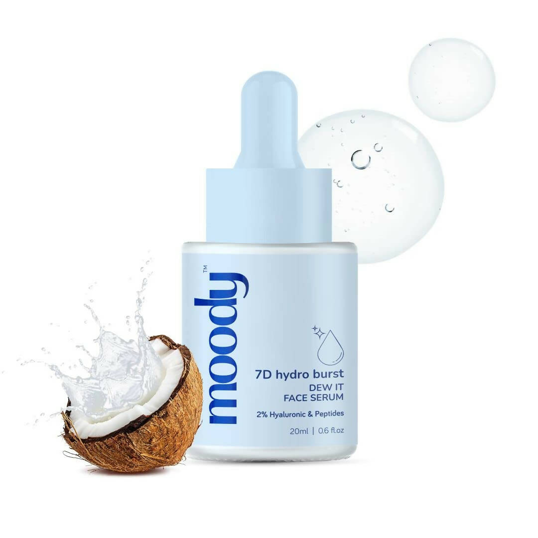 Moody 7D Hydro Burst Face Serum with 2% Hyaluronic & Peptides - Distacart