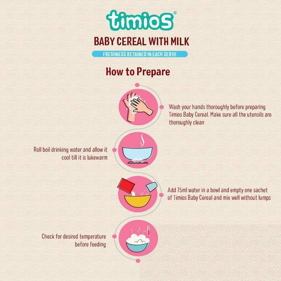 Timios Organic Rice Wheat Mixed Fruit Baby Cereal How To Prepare