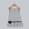 Pink Cow Fashions Box Print Dress With Bow - Distacart