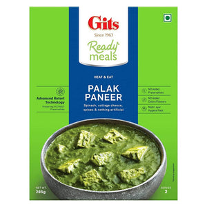 Gits Ready Meals Heat & Eat Palak Paneer - Distacart