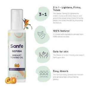 Sanfe Intimate Stretch Mark Oil And Refirm Breast Toning Oil