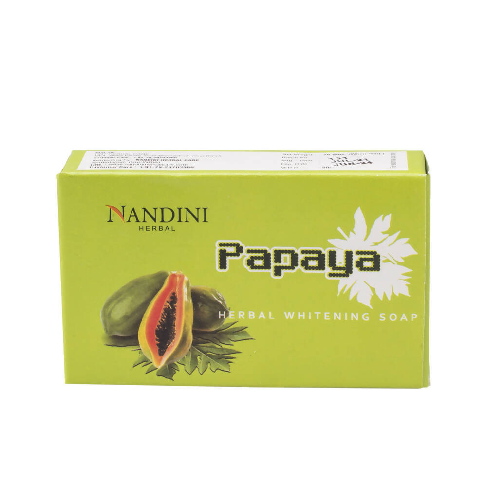 Nandini Herbal Papaya Whitening Soap - Distacart