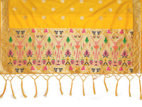 Thumbnail for Mimosa Women's Floral Art Silk Gold Dupatta - Distacart
