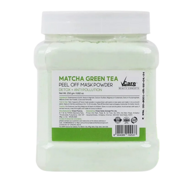 VCare Matcha Green Tea Jelly Peel Off Mask Powder - Distacart