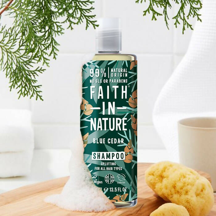 Faith In Nature Blue Cedar Shampoo - Distacart