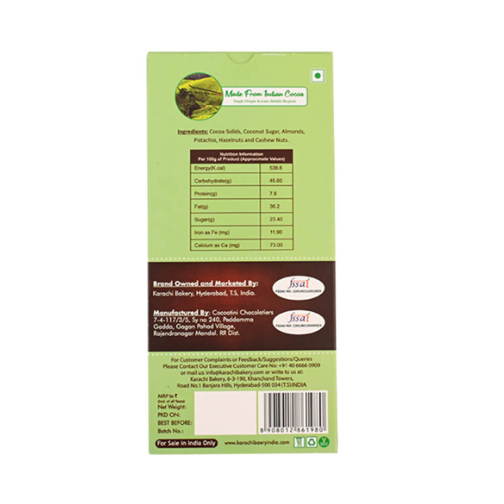 Cocoatini Organic 50% Dark Chocolate with Dry Fruit Nuts - Distacart