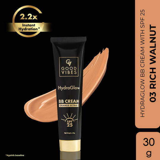 Good Vibes HydraGlow BB Cream SPF 25 with Orange Extract - Rich Walnut - Distacart