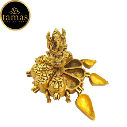 Tamas Handcrafted Brass Kumkum Box - Distacart