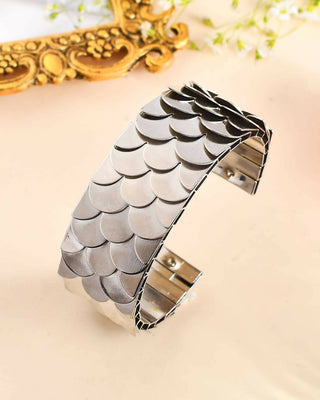 VOJ Women Silver Color stainless steel Bracelet - Distacart