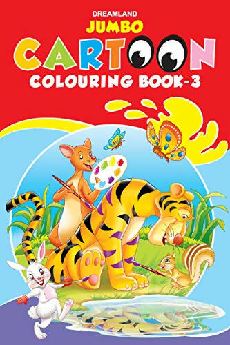 Dreamland Jumbo Cartoon Colouring Book - 3 - Distacart
