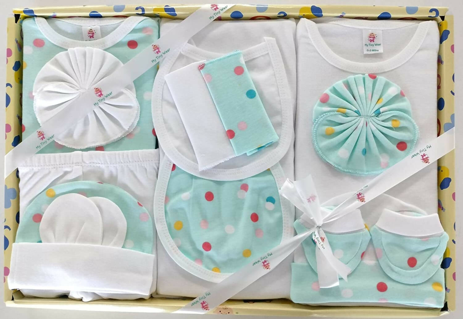 My Tiny Wear Full Sleeves New Born Baby Gift Set - Peach - Distacart