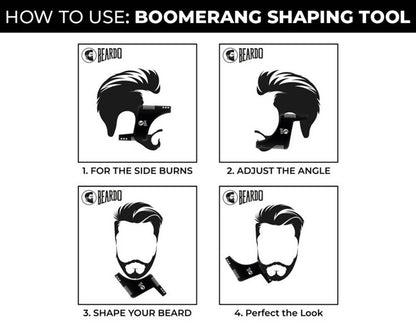 Beardo Boomerang Comb Shaping Tool - Distacart