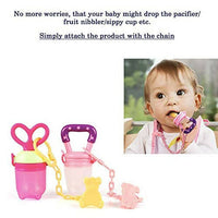 Thumbnail for Safe-O-Kid Safe-O-Kid Animal Design Silicone Pacifier/Soother With Holder Chain And Clip, Blue Bear - Distacart