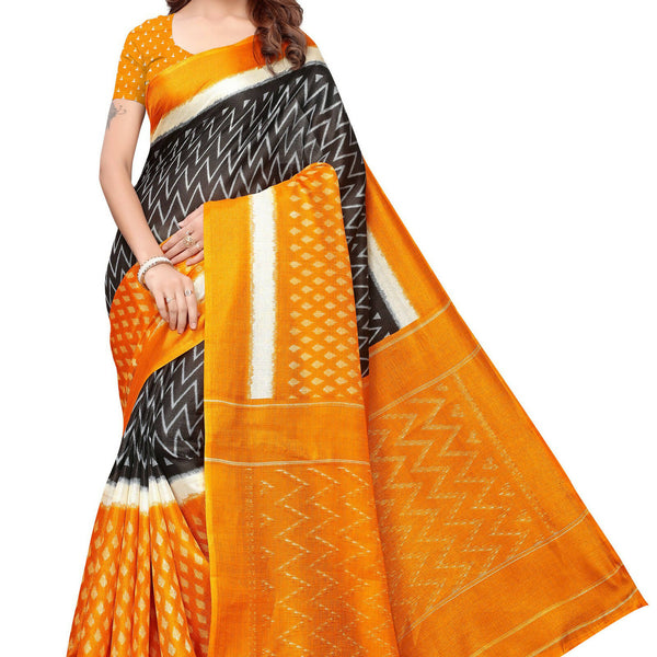 Vamika Mustard Kalamkari With Jhalar Khadi Silk Saree - Distacart