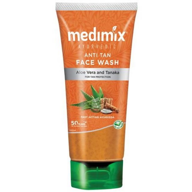 Medimix Ayurvedic Anti Tan Face Wash with Aloe Vera & Tanaka - Distacart
