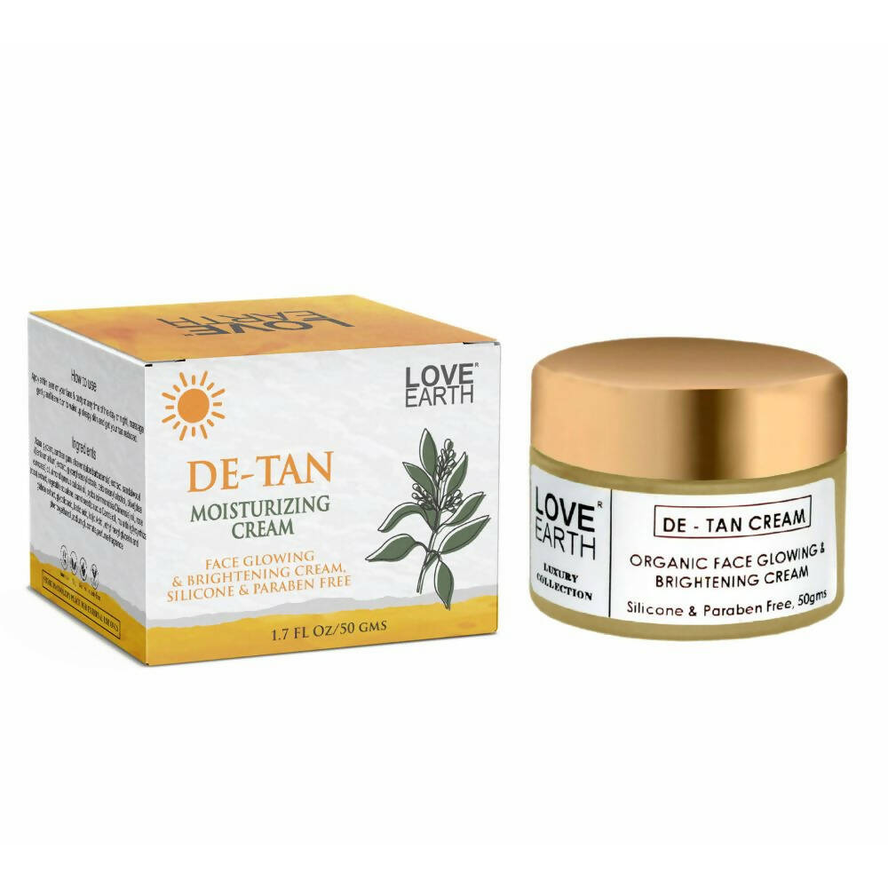 Love Earth De-Tan Moisturizing Cream with Aloe VeraSandalwood for Pigmentation - Distacart