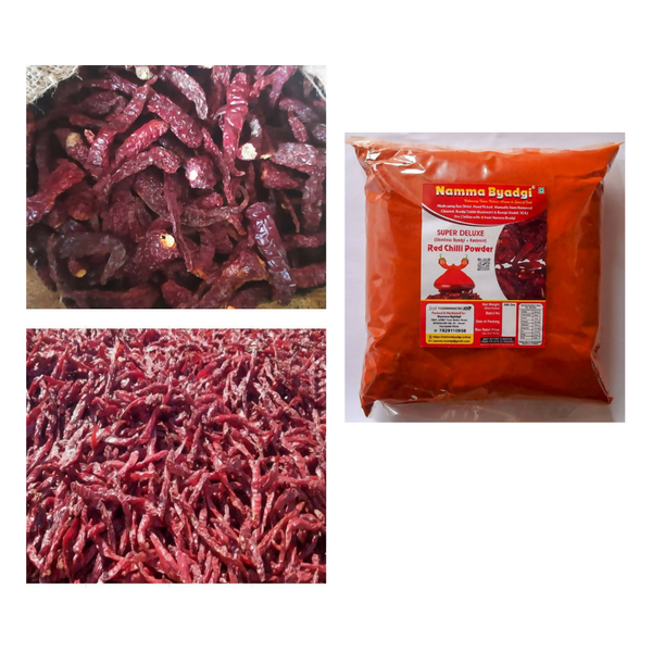 Namma Byadgi's Mirchi Kit - Dry Red Chillies & Chilli Powder - Distacart