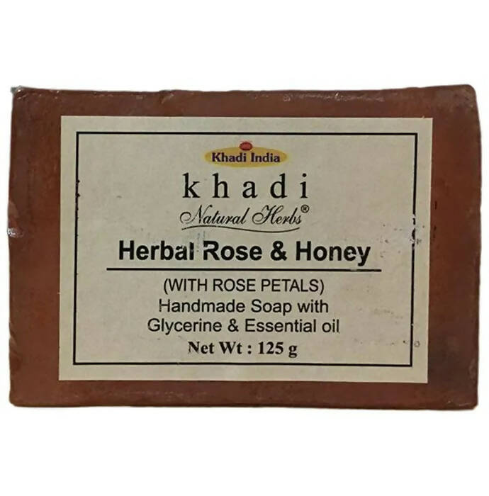 Khadi Natural Herbs Herbal Rose and Honey Soap - Distacart