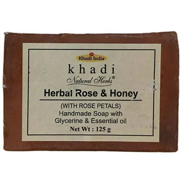Khadi Natural Herbs Herbal Rose and Honey Soap - Distacart