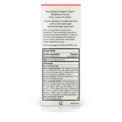 Neutrogena Rapid Clear Stubborn Acne Daily Leave On Mask - Distacart