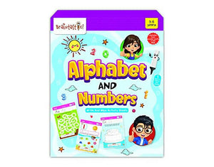 Braintastic Educational Game: Alphabet & Numbers(3-6 yrs)/Write & Wipe Activity Sheets/Kids Toys/34 pcs Free Puzzle - Distacart
