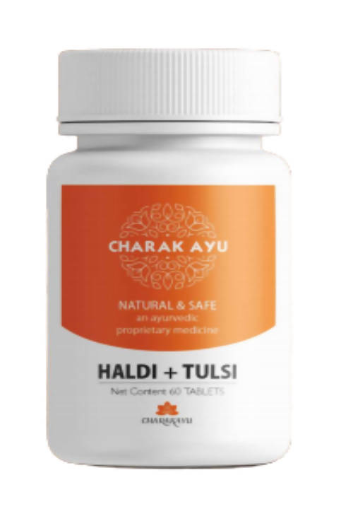 Charakayu Haldi + Tulsi Tablets - Distacart