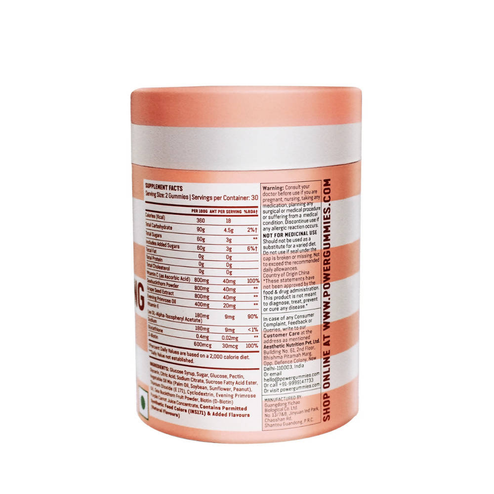 Power Gummies Jaw Dropping Gummies For Skin With Vitamin C - Distacart