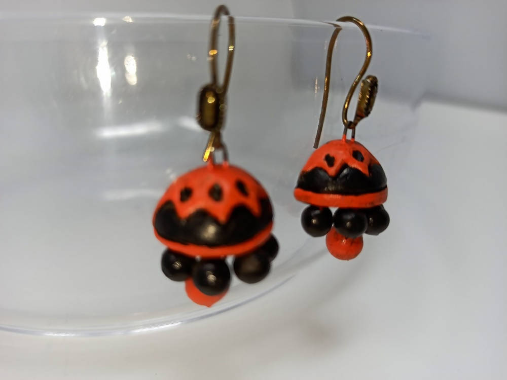 Terracotta Beautiful Boho Style Jhumkas