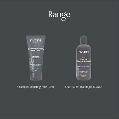 Rivona Naturals Charcoal Exfoliating Face Wash - Distacart