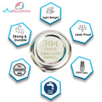 Thumbnail for Goodmunchkins Stainless Steel Feeding Bottle Joint Less 304 Grade No Joints BPA Free for New Born Baby/Toddlers/Infants-200ml - Distacart
