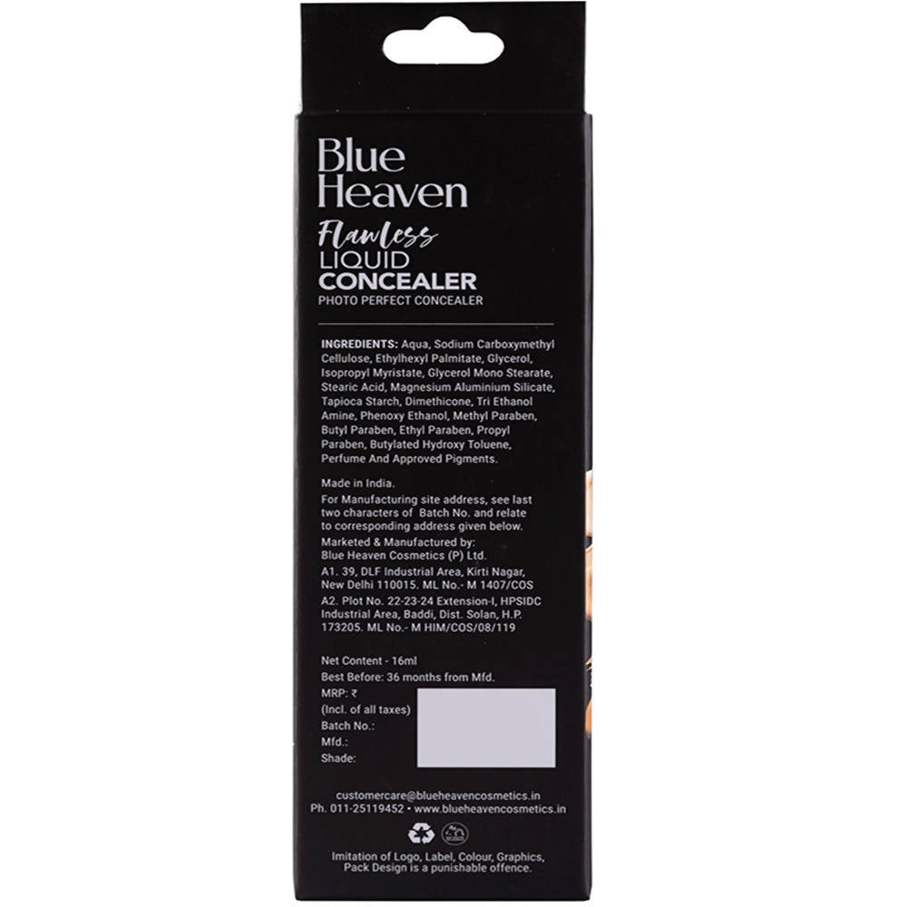Blue Heaven Flawless Liquid Concealer Caramel 16 ml