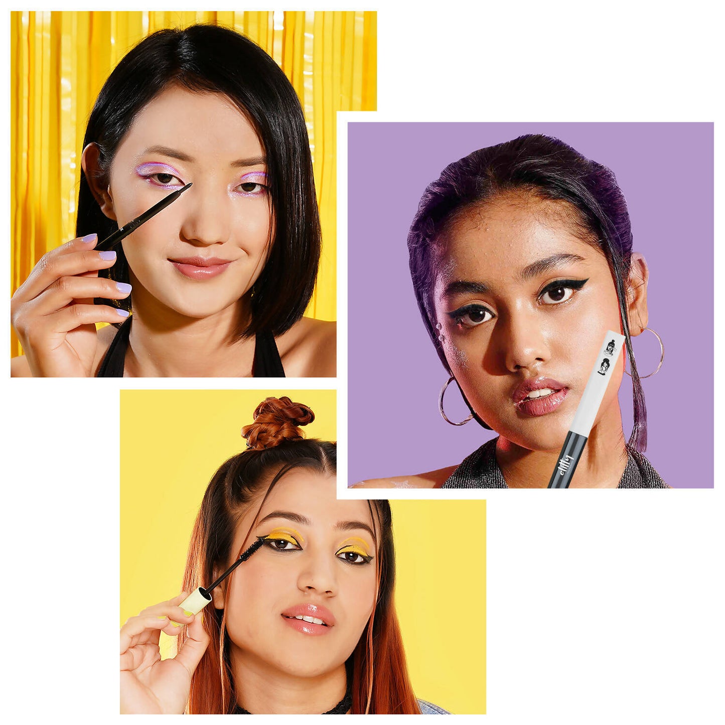 Elitty Eye Gotta Feeling Ultimate Black 3 in 1 Eyeliner, Kajal, Mascara Combo - Distacart