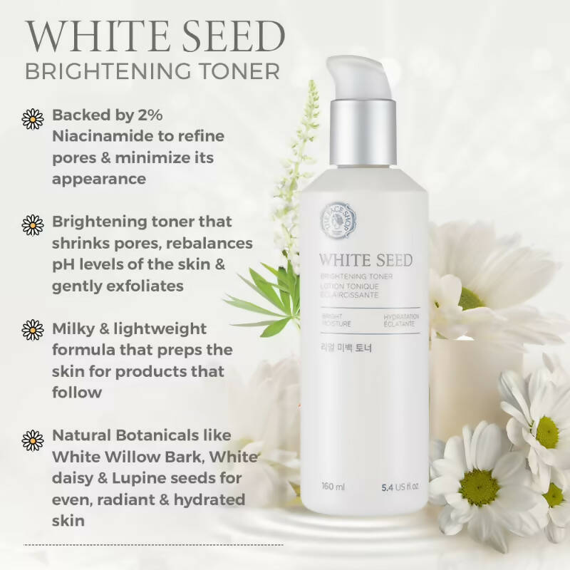 The Face Shop White Seed Brightening Toner - Distacart