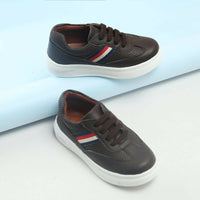 Thumbnail for Tiny Bugs Boys Lace Up Casual Sheos - Dark Brown - Distacart