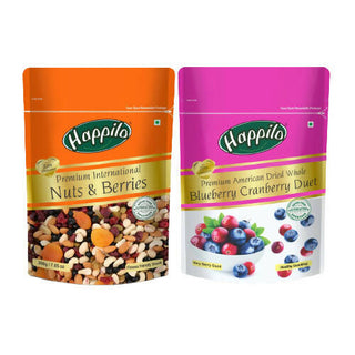 Happilo Premium Combo (Nuts & Berries & Blueberry Cranberry Duet) - Distacart