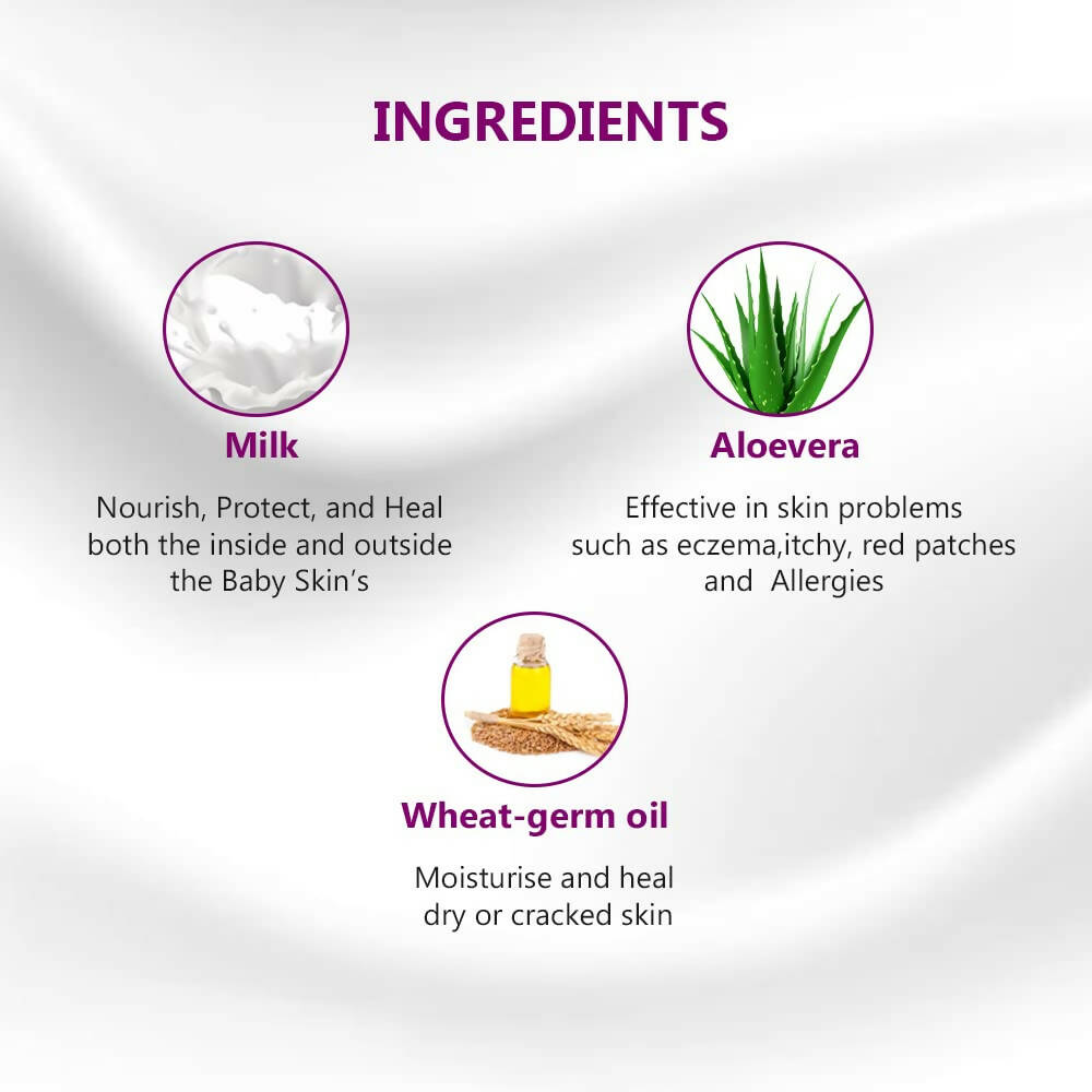 Bello Herbals Baby Milk Lotion - Distacart